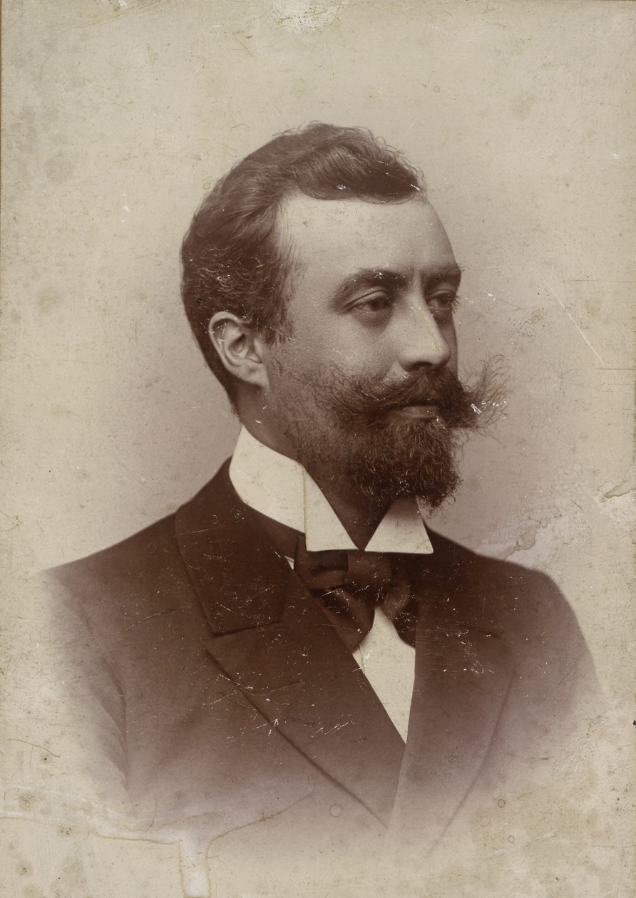 Porträtt av kompositören och organisten Alfred Tofft 1865-1931, 1898. av Unbekannt