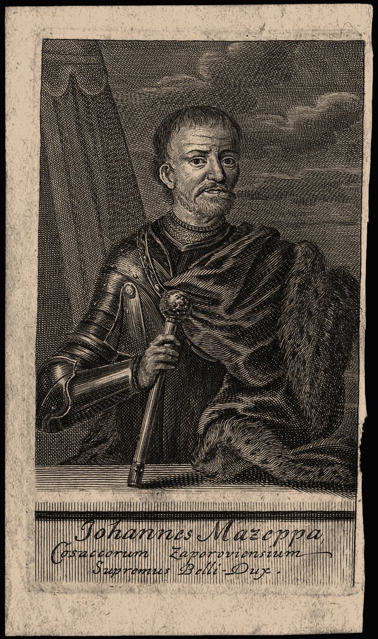 Porträtt av hetman Ivan Mazepa 1639-1709, tidigt 1700-tal. av Unbekannt