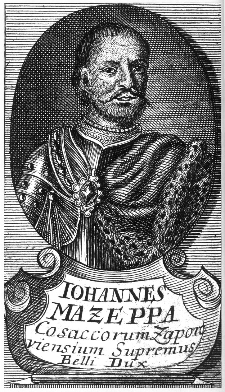 Porträtt av hetman Ivan Mazepa 1639-1709, tidigt 1700-tal. av Unbekannt