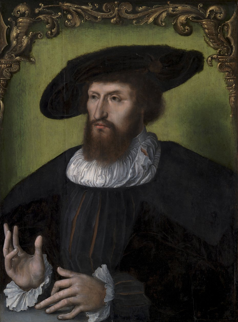 Porträtt av kung Christian II av Danmark 1481-1559, 1514-1516. av Unbekannt