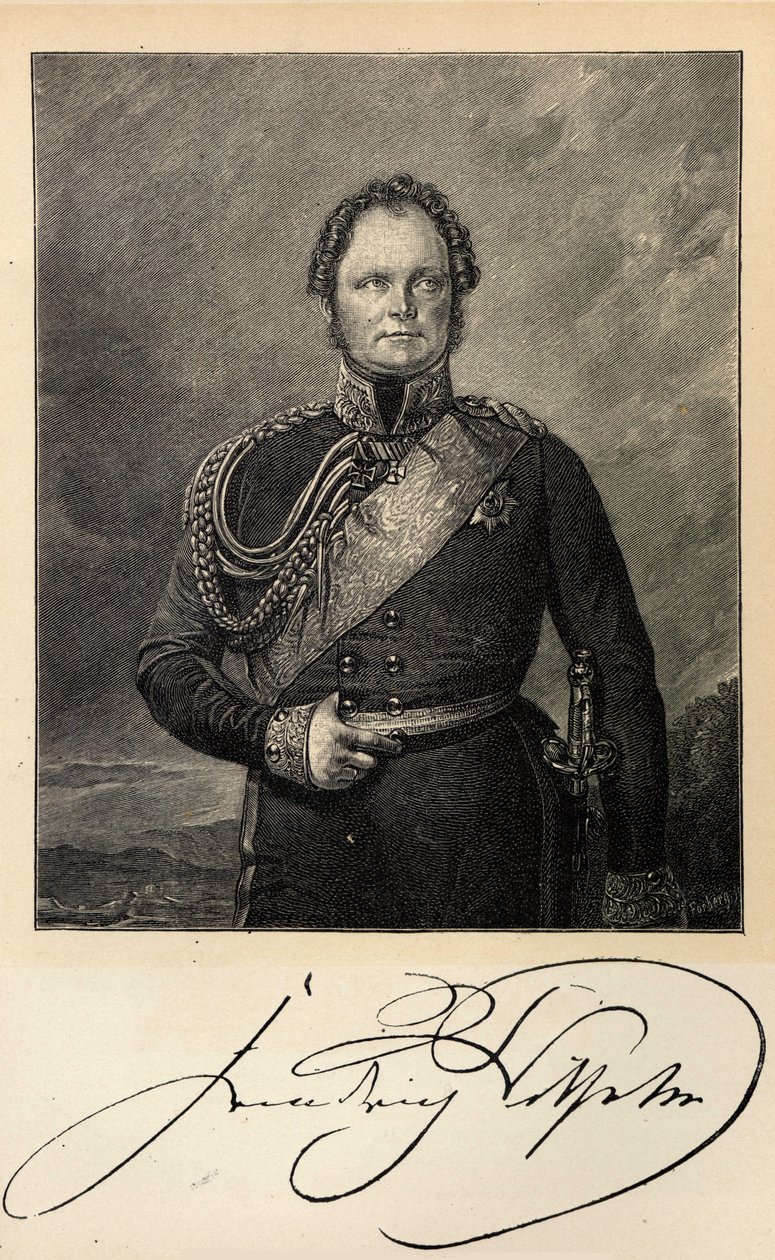 Porträtt av kung Fredrik Vilhelm IV av Preussen 1795-1861. av Unbekannt