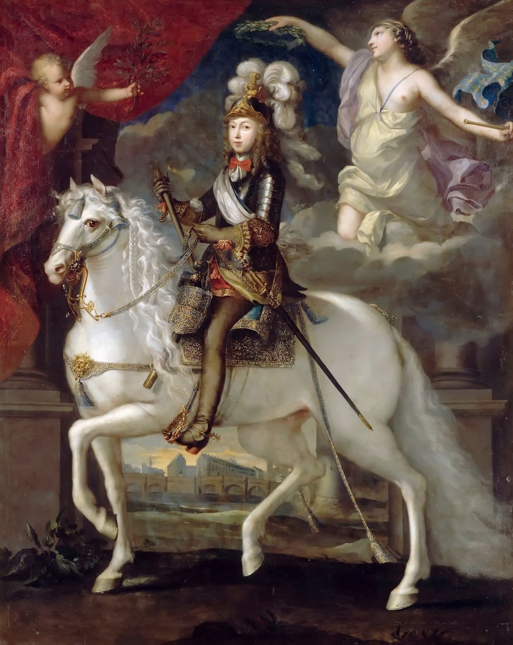 Porträtt av kungen Ludvig XIV 16381715 som ett barn av Unbekannt