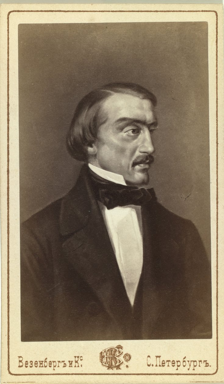 Porträtt av litteraturkritikern och filosofen Vissarion G. Belinsky 1811-1848 av Unbekannt