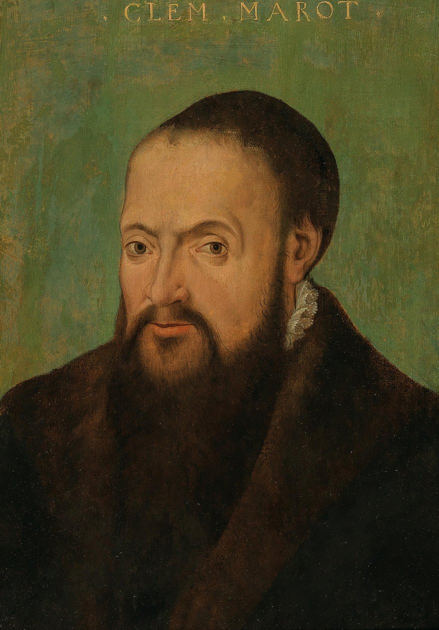 Porträtt av poeten Clément Marot 1496-1544, första hälften av 1500-talet. av Unbekannt