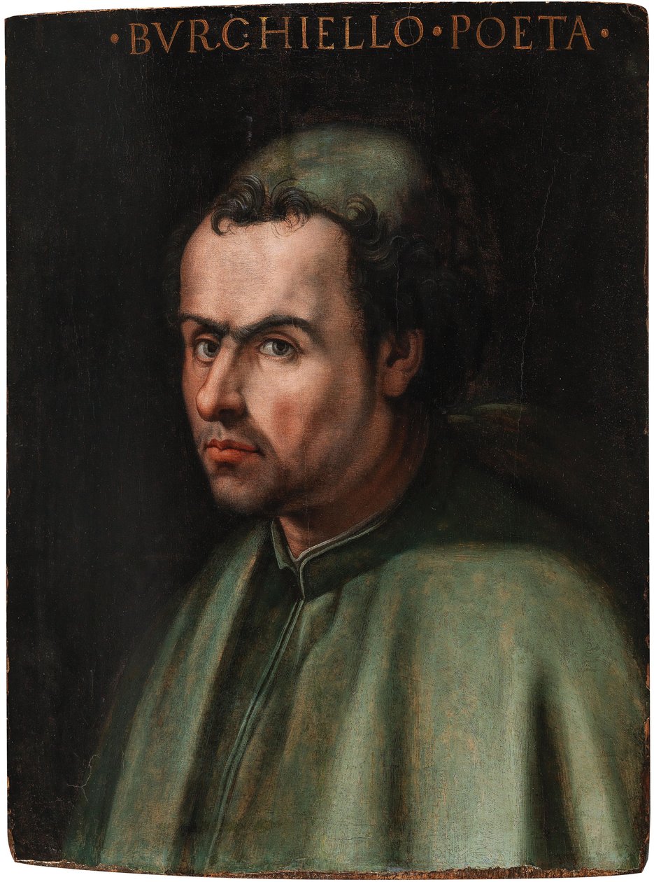Porträtt av poeten Domenico av Giovanni Burchiello 1404-1449, 1500-talet. av Unbekannt