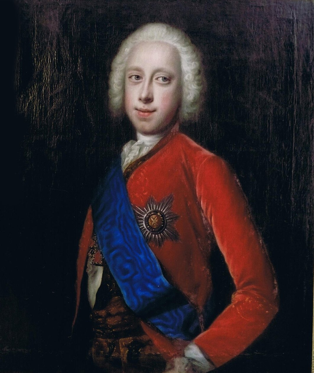Porträtt av tsaren Peter III av Ryssland 1728-1762, andra hälften av 1700-talet. av Unbekannt