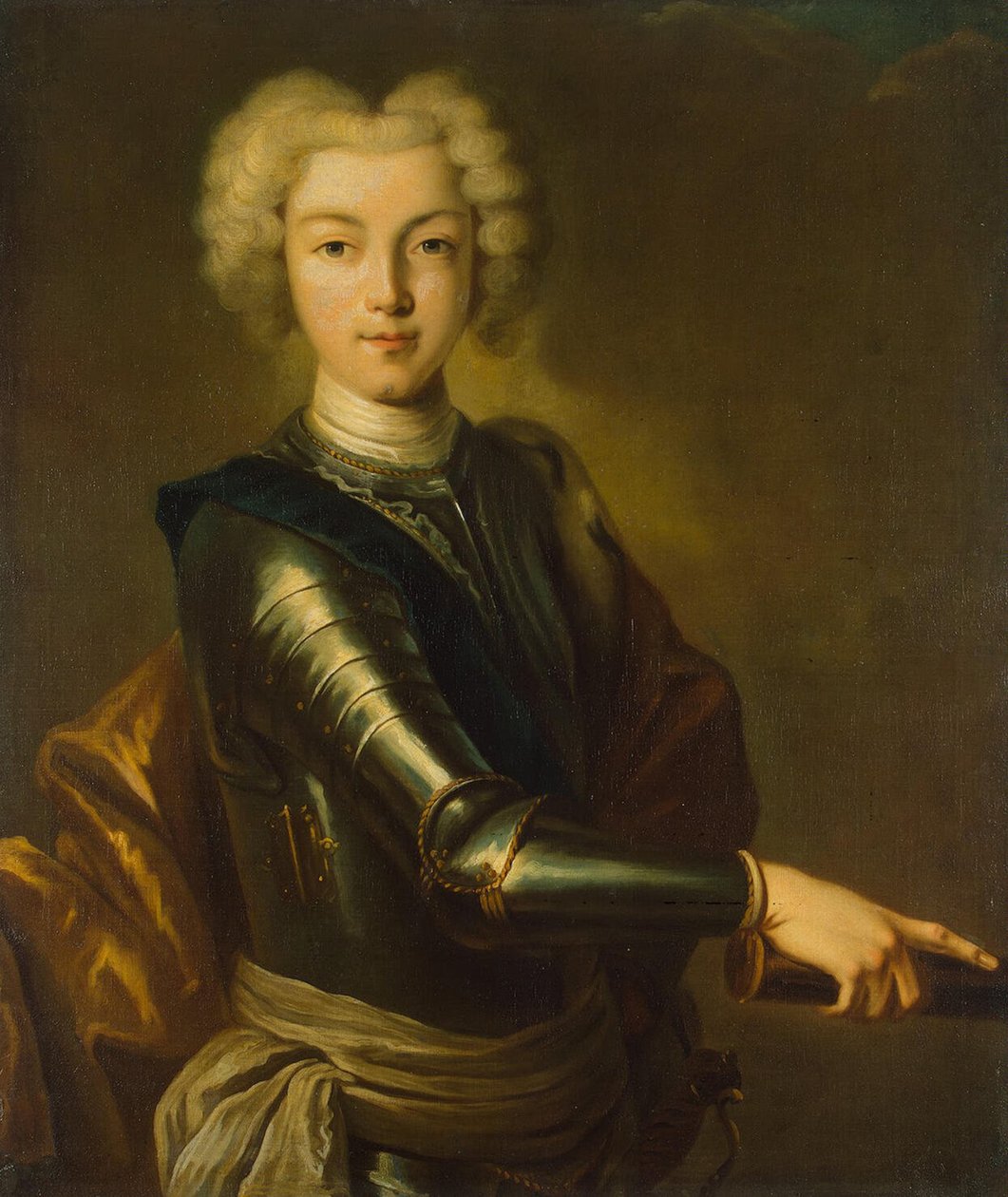 Porträtt av tsaren Peter II av Ryssland 1715-1730, 1700-talet av Unbekannt