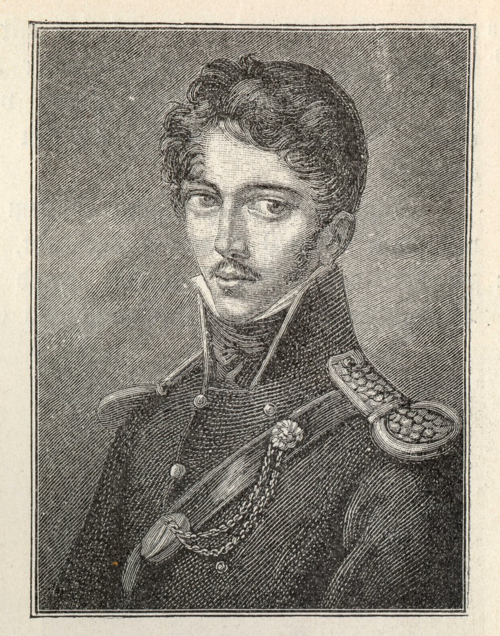 Porträtt av författaren Theodor Körner 1791-1813. av Unbekannt