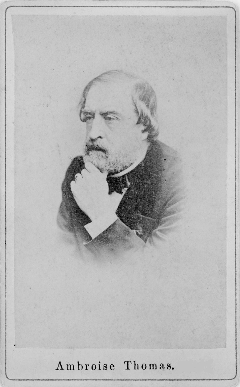 Porträtt av kompositören Amboise Thomas 1811-1896, ca 1860-1870. av Unbekannt