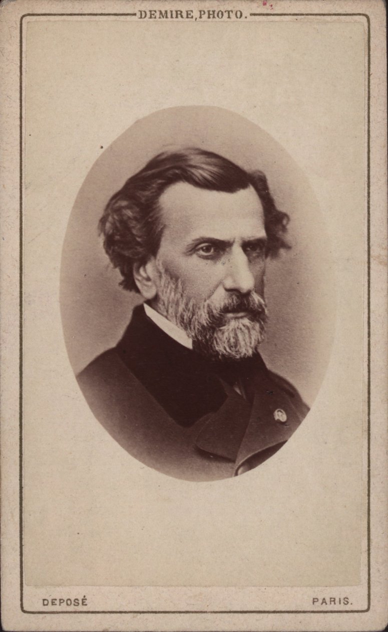 Porträtt av kompositören Ambroise Thomas 1811-1896, 1860-talet. av Unbekannt
