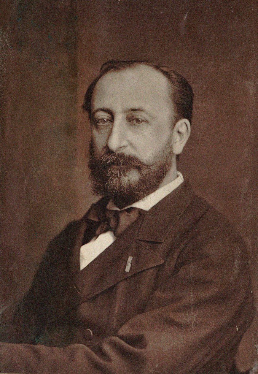 Porträtt av kompositören Camille Saint-Saëns 1835-1921, 1880. av Unbekannt
