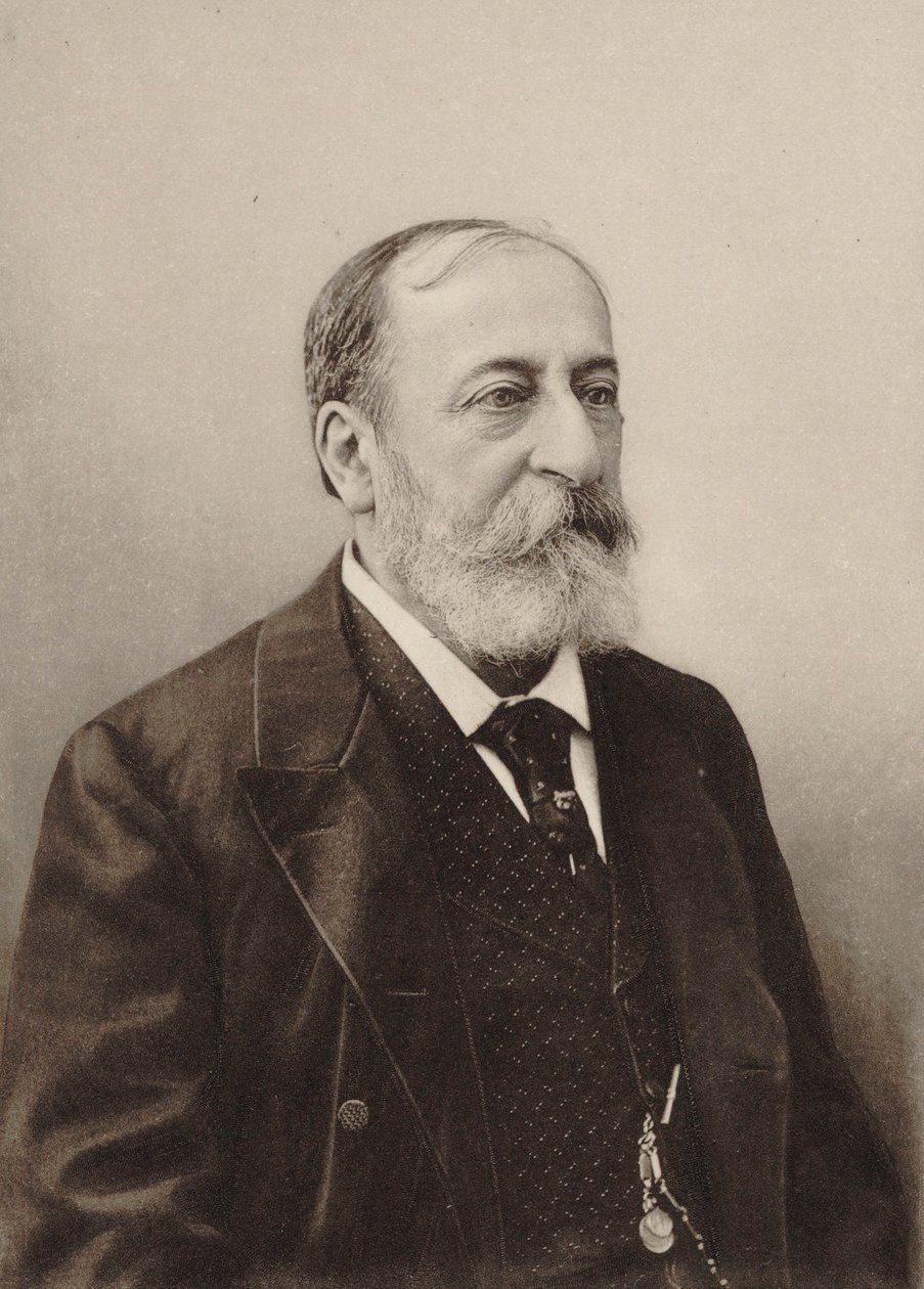 Porträtt av kompositören Camille Saint-Saëns 1835-1921, 1900. av Unbekannt