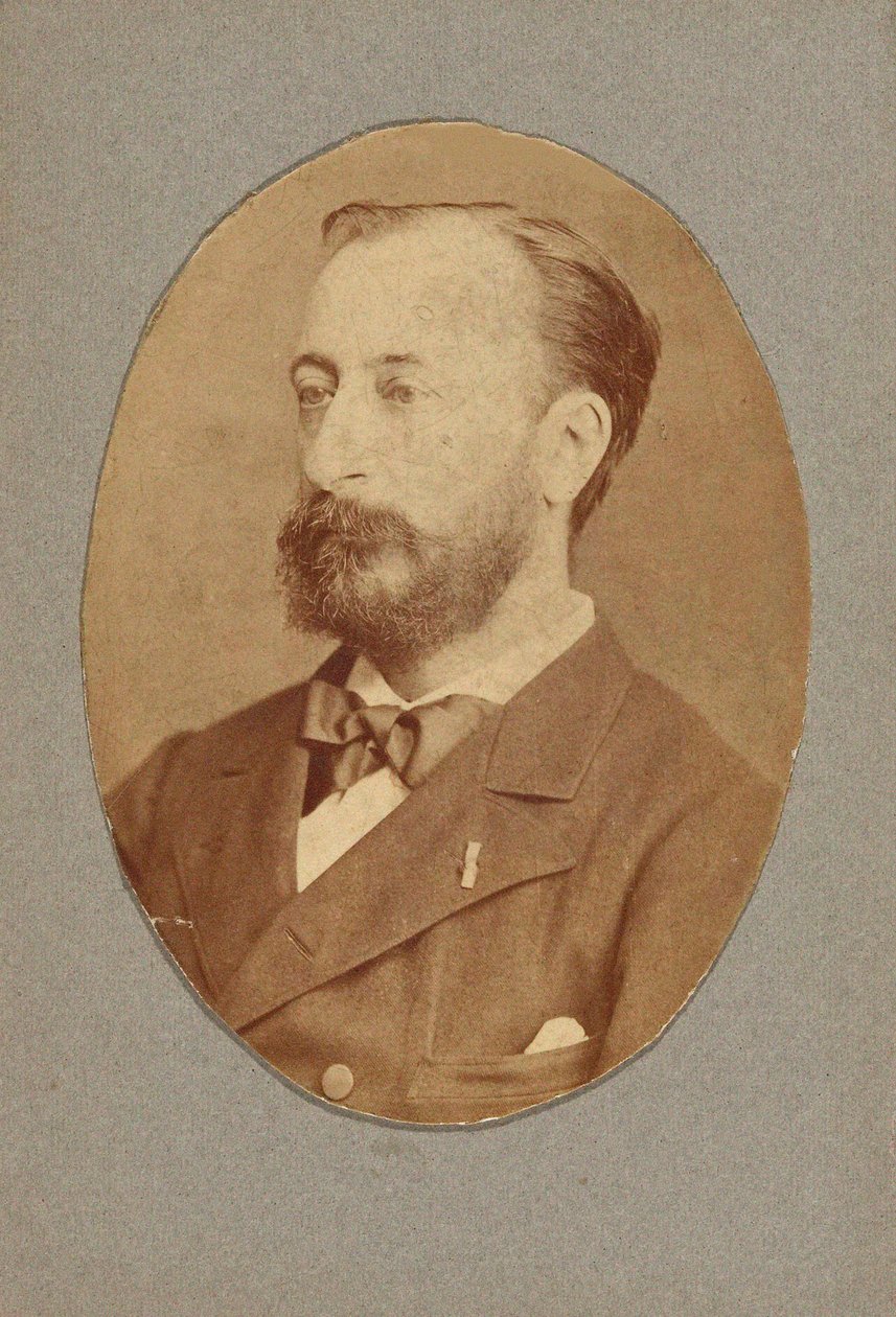 Porträtt av kompositören Camille Saint-Saëns 1835-1921, ca. 1880. av Unbekannt