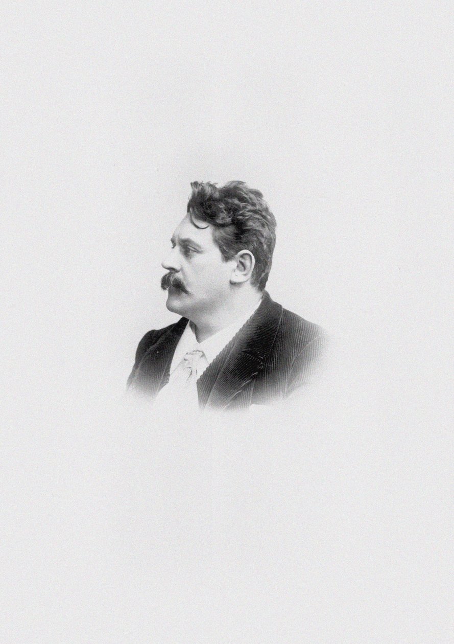 Porträtt av kompositören Eugen Lindner 1858-1915. av Unbekannt