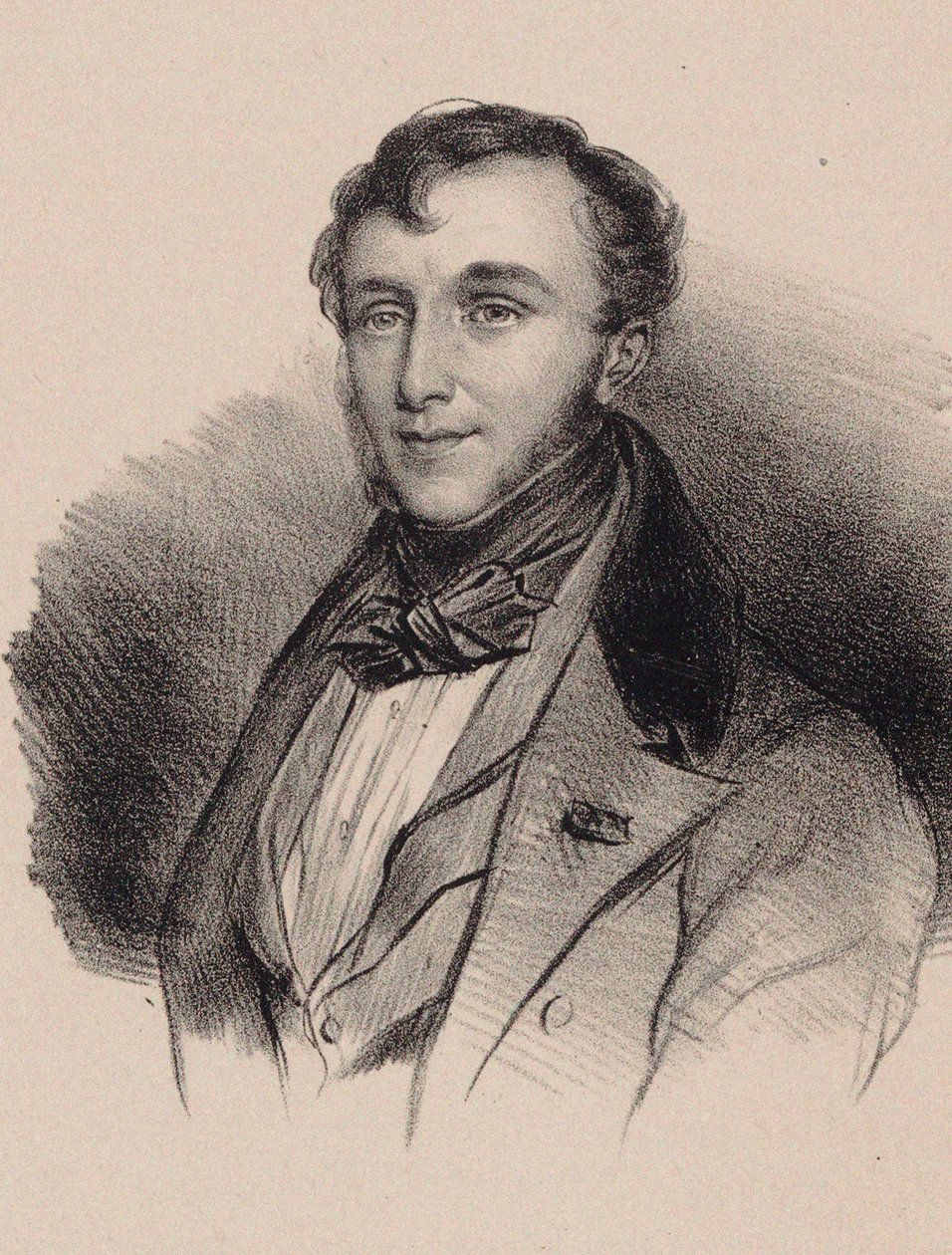 Porträtt av kompositören Friedrich Kalkbrenner 1785-1849. av Unbekannt