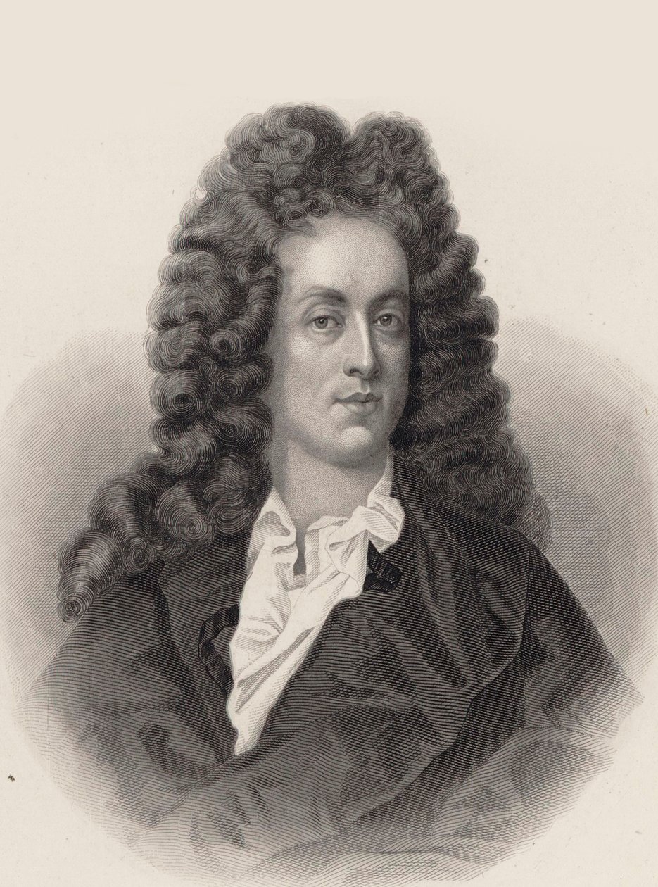 Porträtt av kompositören Henry Purcell 1659-1695. av Unbekannt