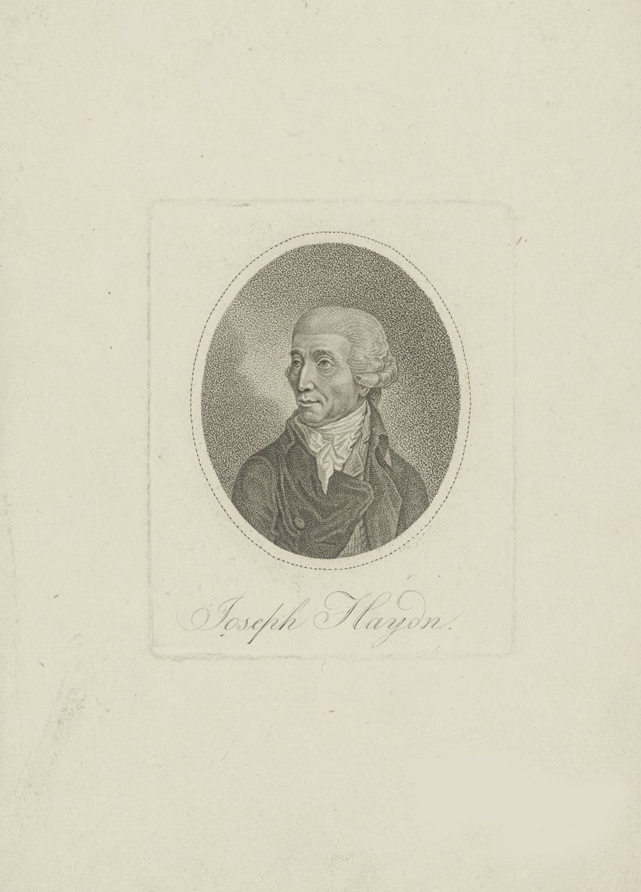 Porträtt av kompositören Joseph Haydn 1732-1809, 1800-talet. av Unbekannt