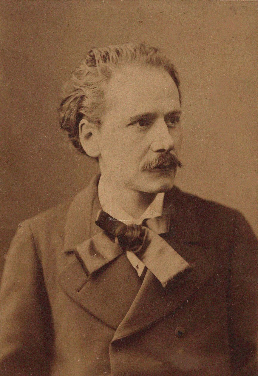 Porträtt av kompositören Jules Massenet 1842-1912, ca 1885. av Unbekannt