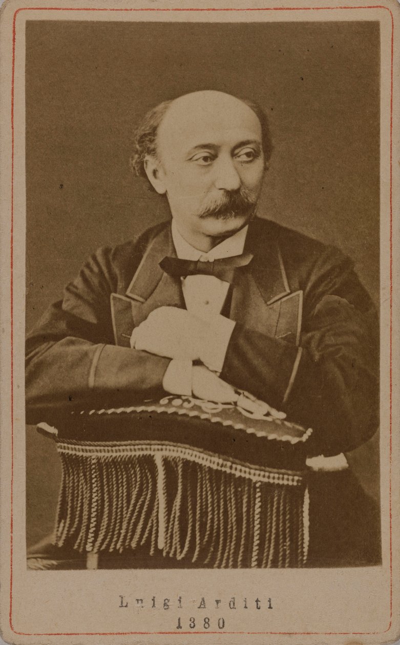 Porträtt av kompositören Luigi Arditi 1822-1903, 1880. av Unbekannt