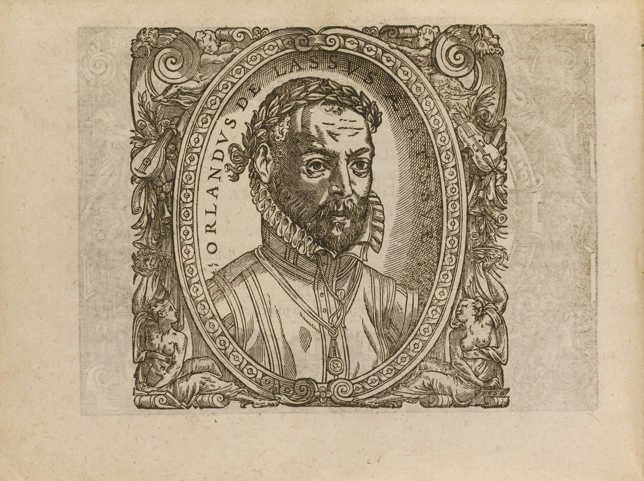Porträtt av kompositören Roland de Lassus 1532-1594, 1560 av Unbekannt