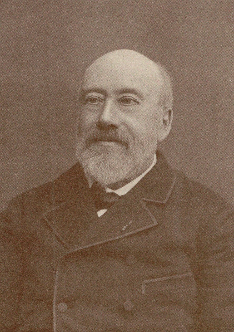 Porträtt av kompositören och chansonniern Gustave Nadaud 1820-1893, 1880. av Unbekannt
