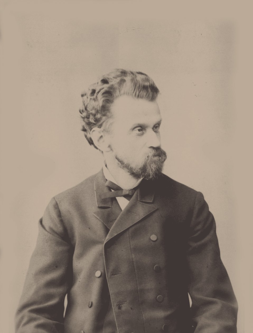 Porträtt av dirigenten och kompositören Eduard Nápravník 1839-1916. av Unbekannt