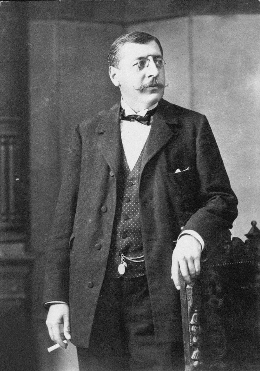 Porträtt av dirigenten och kompositören Felix Mottl 1856-1911. av Unbekannt