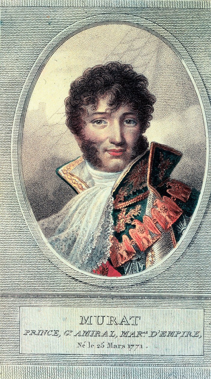 Porträtt av kungen av Neapel Joachim Murat, fransk militär och politisk man (1767-1815). av Unbekannt
