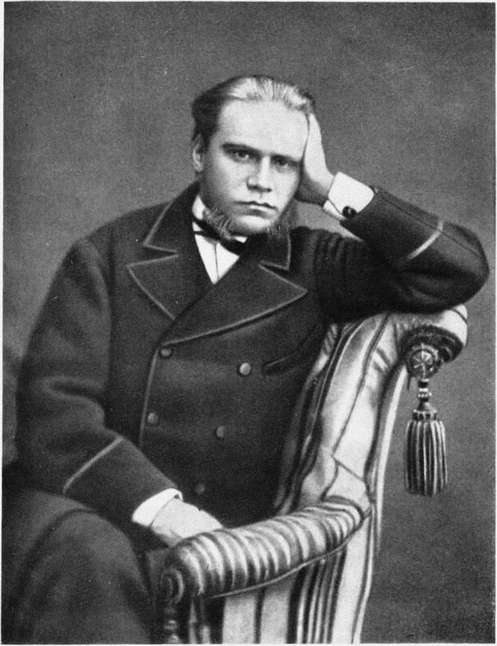 Porträtt av advokaten och författaren Anatoli Fyodorovich Koni 1844-1927, 1870-talet av Unbekannt