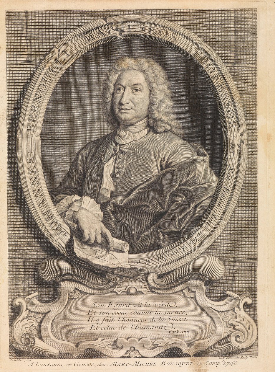 Porträtt av matematikern Johann Bernoulli 1667-1748, 1742. av Unbekannt