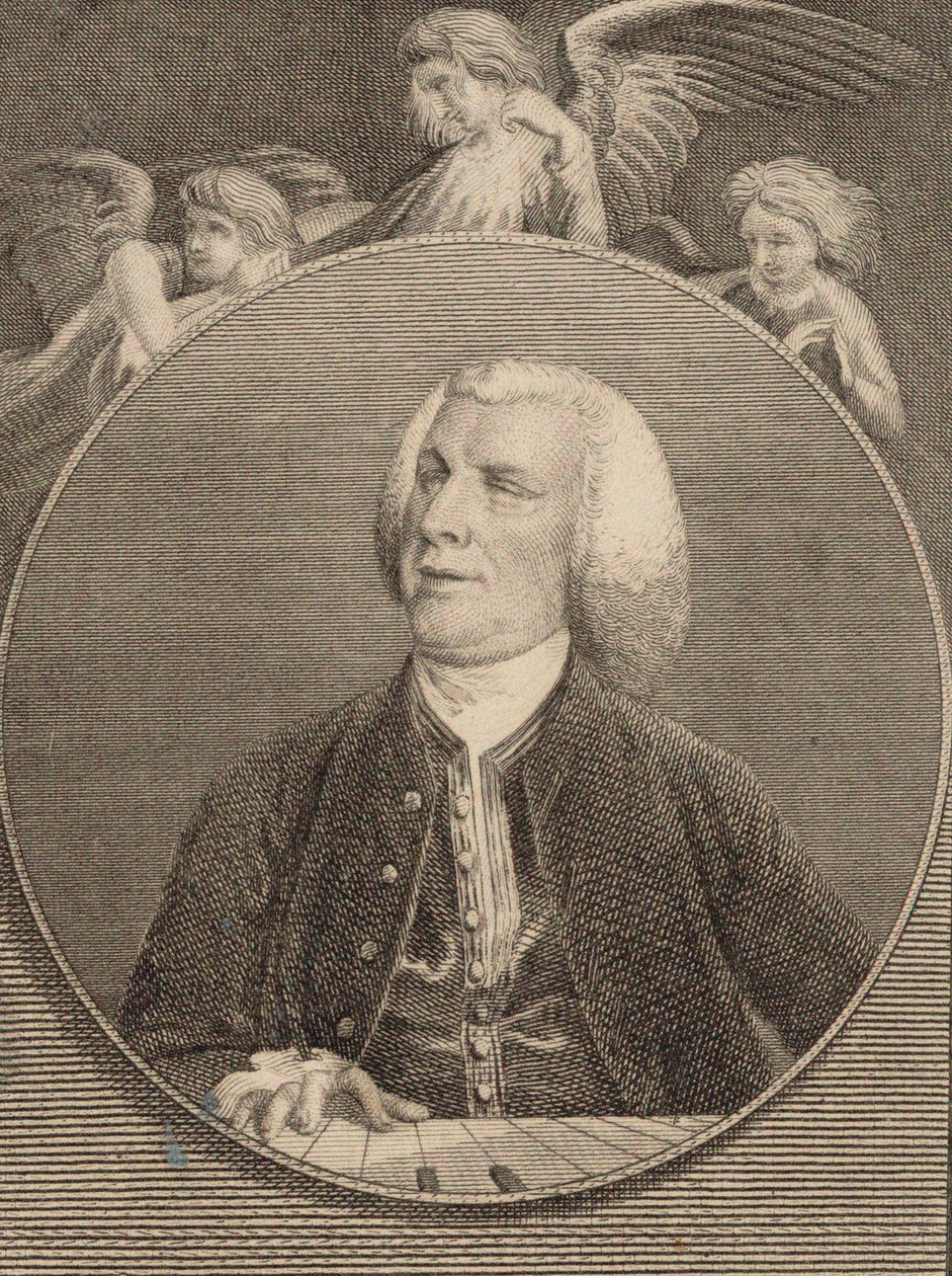Porträtt av organisten och kompositören John Stanley 1712-1786, 1784. av Unbekannt