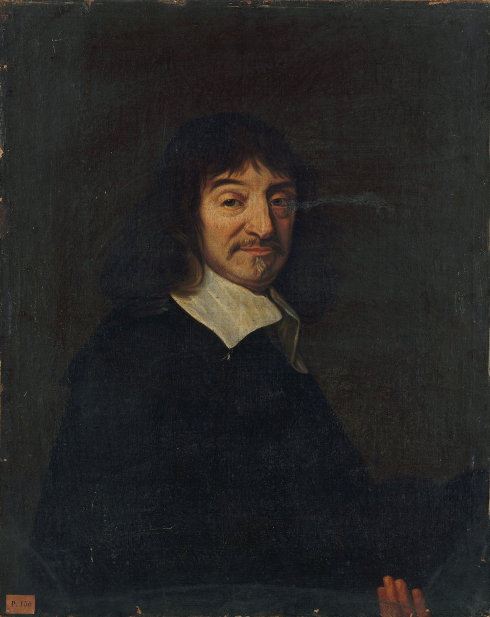 Porträtt av filosofen René Descartes 1596-1650. av Unbekannt