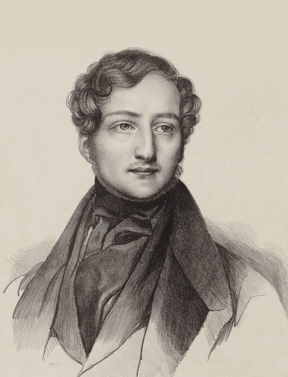 Porträtt av pianisten och kompositören Sigismund Thalberg 1812-1871. av Unbekannt