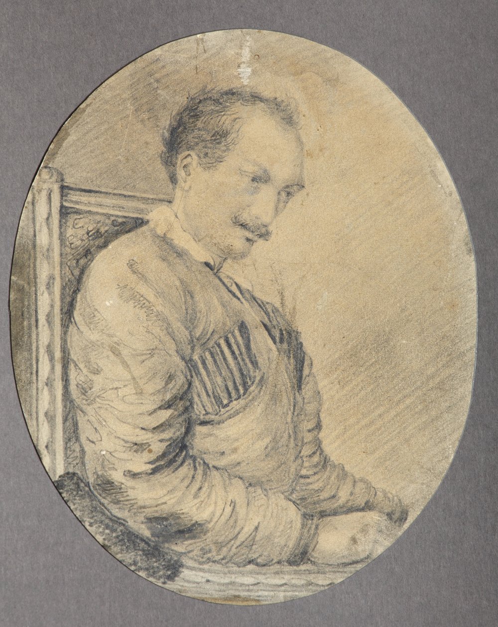 Porträtt av poeten, decembrist greve Alexander I. Odoevsky 1802-1839, 1837-1839 av Unbekannt