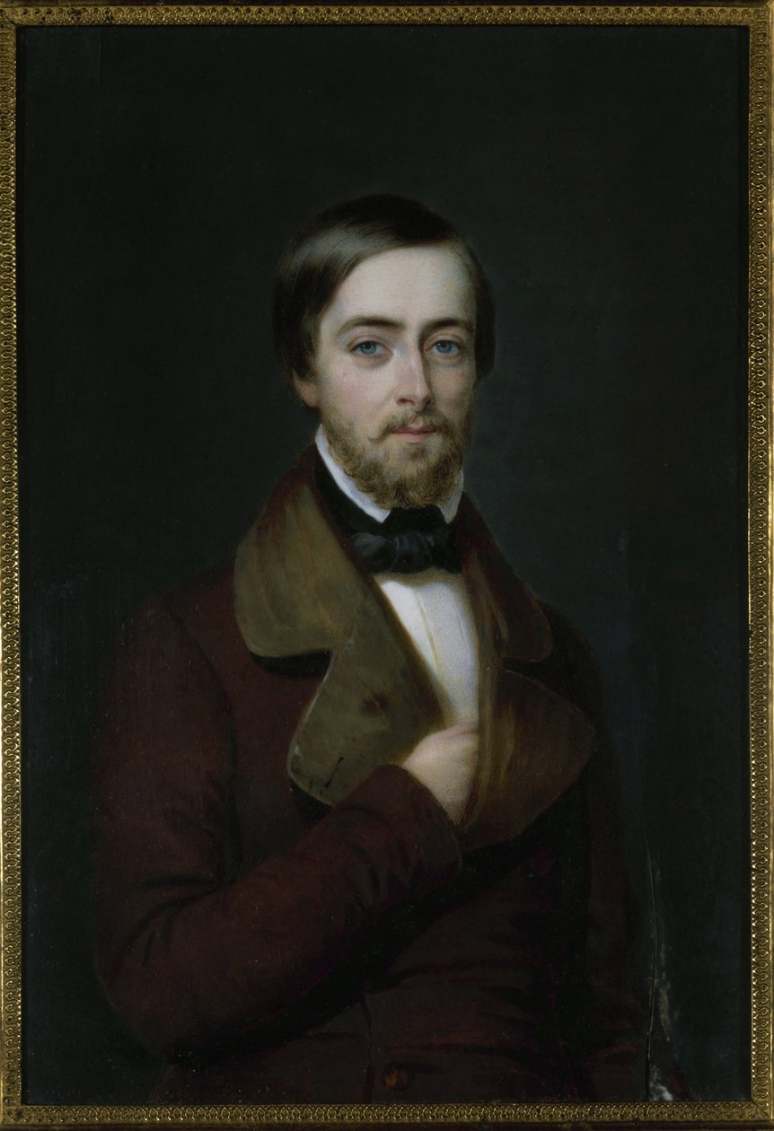 Porträtt av poeten Joseph Méry 1798-1866, ca. 1830-1840. av Unbekannt