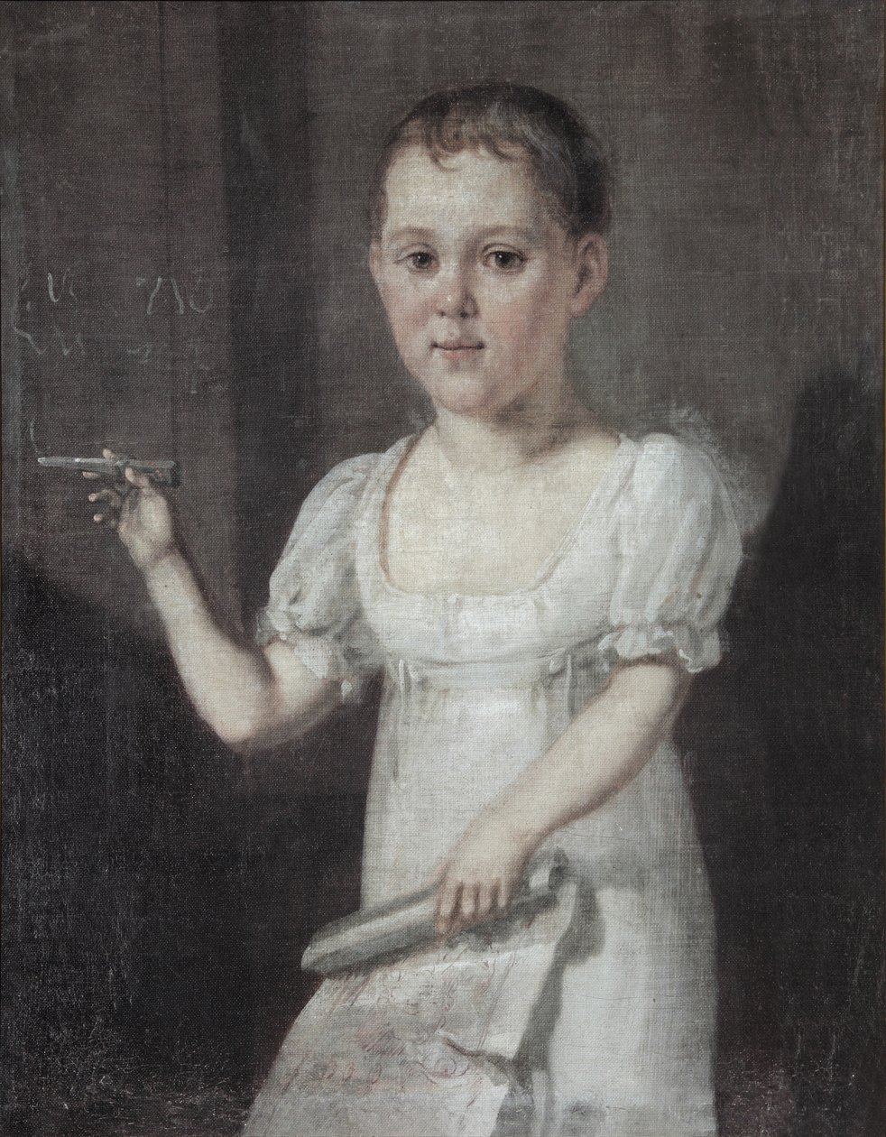 Porträtt av poeten Mikhail Lermontov 1814-1841 som barn, 1817-1818 av Unbekannt