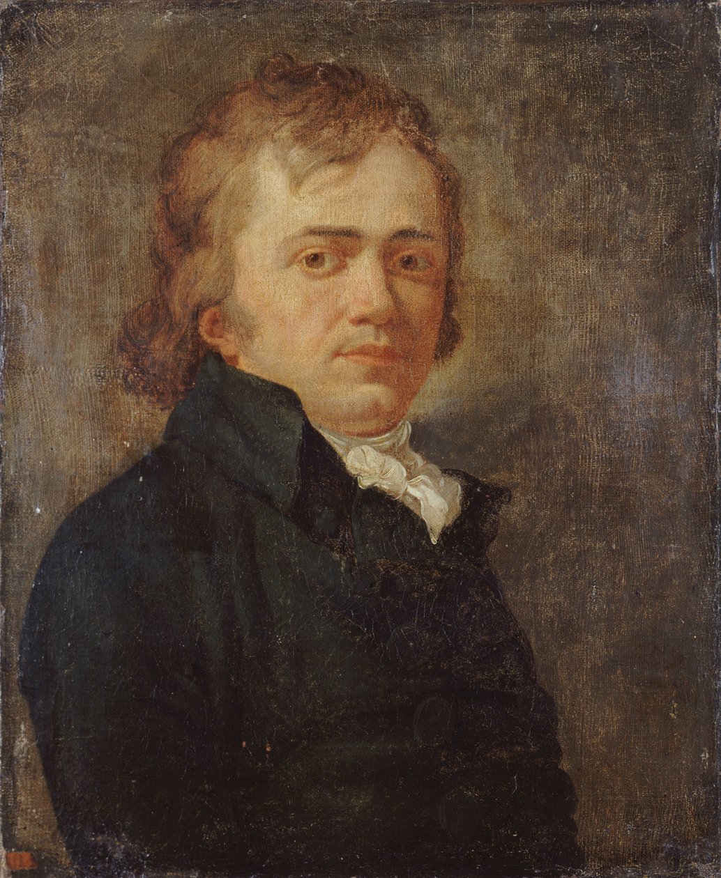 Porträtt av poeten och dramatikern Marie-Joseph Chénier 1764-1811, 1795. av Unbekannt