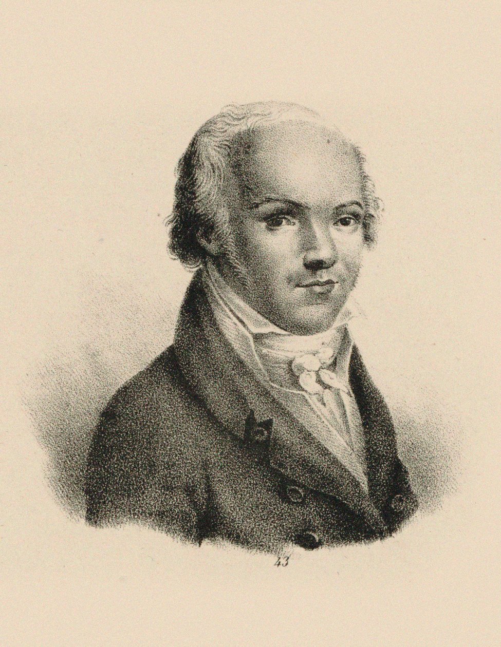 Porträtt av violinisten och kompositören Andreas Romberg 1767-1821, ca. 1815. av Unbekannt