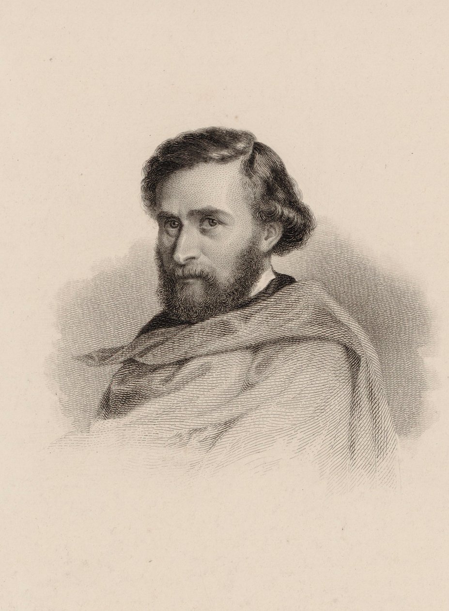 Porträtt av violinisten och kompositören Anton Wallerstein 1813-1892. av Unbekannt