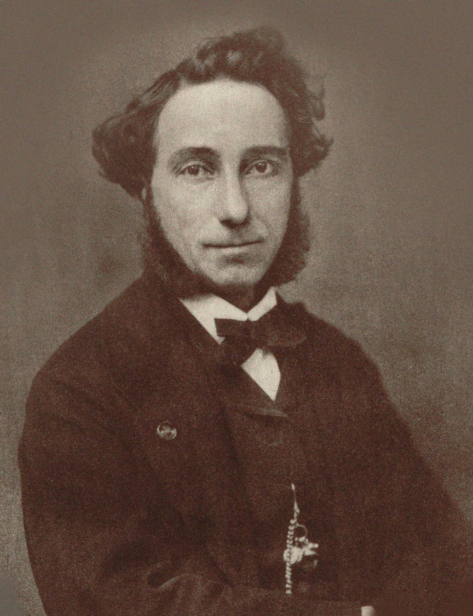 Porträtt av violinisten och kompositören Camillo Sivori 1815-1894, ca 1865. av Unbekannt