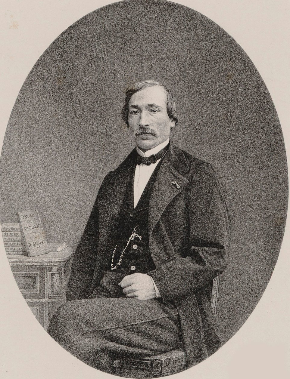 Porträtt av violinisten och kompositören Delphin Alard 1815-1888, 1870. av Unbekannt