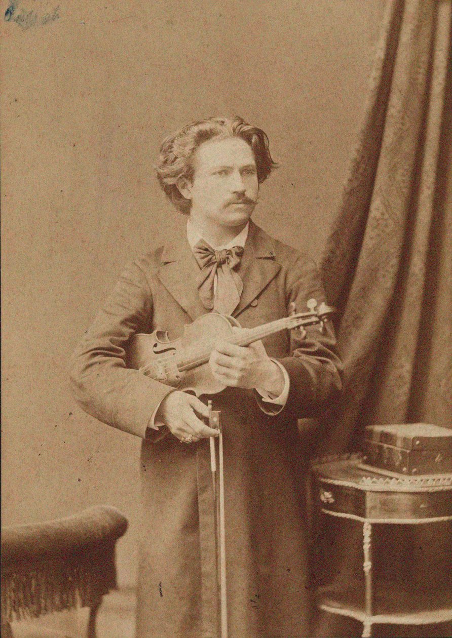 Porträtt av violinisten och kompositören Frantisek Ondricek 1857-1922, 1882-1883. av Unbekannt