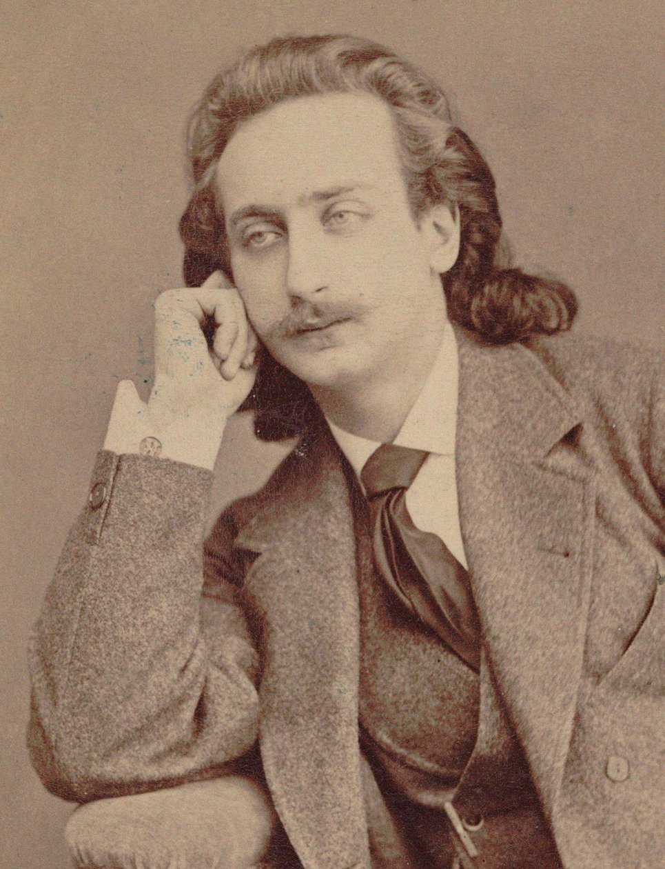 Porträtt av violinisten och kompositören Henri Ketten 1848-1883. av Unbekannt