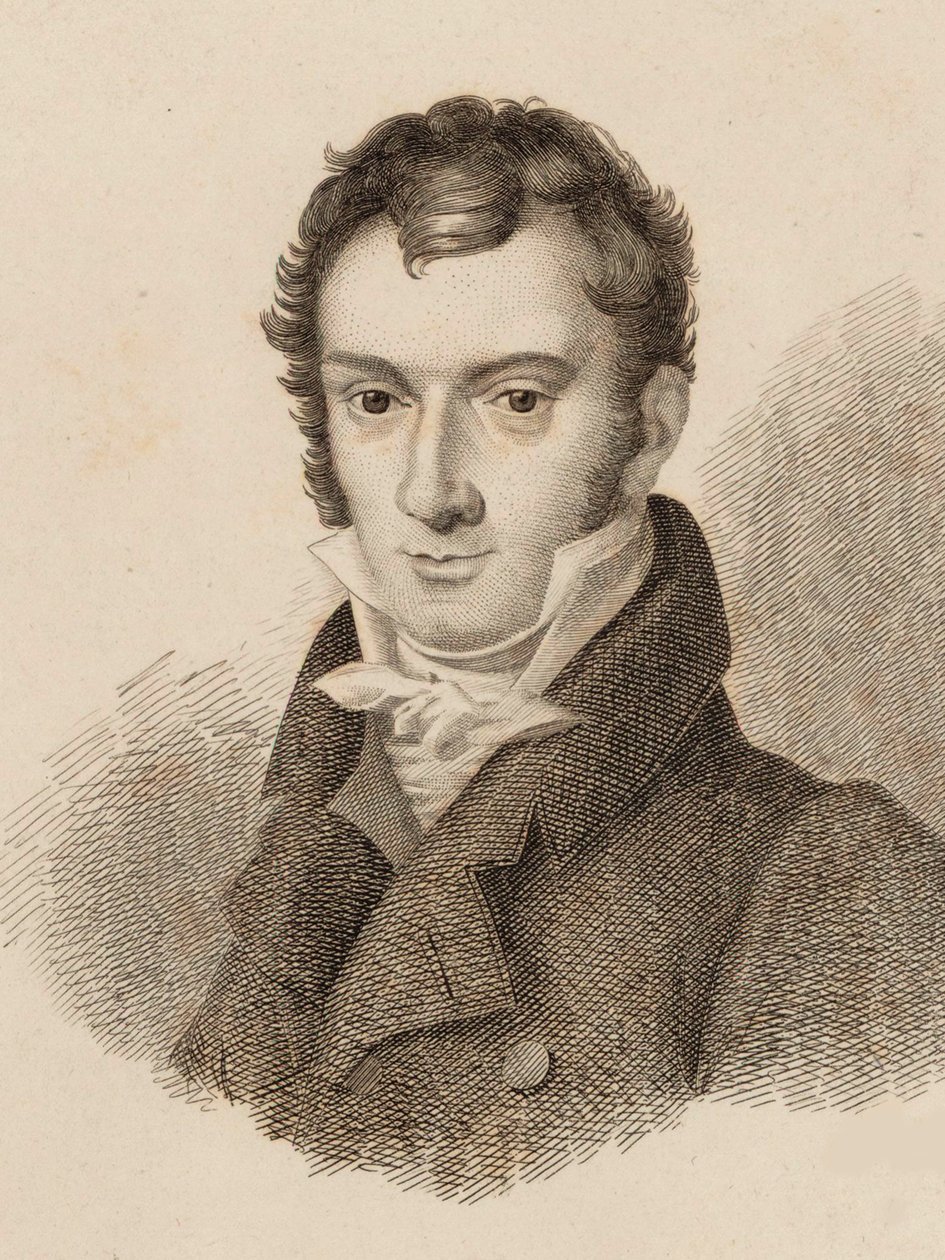 Porträtt av violinisten och kompositören Josef Mayseder 1789-1863, 1824. av Unbekannt
