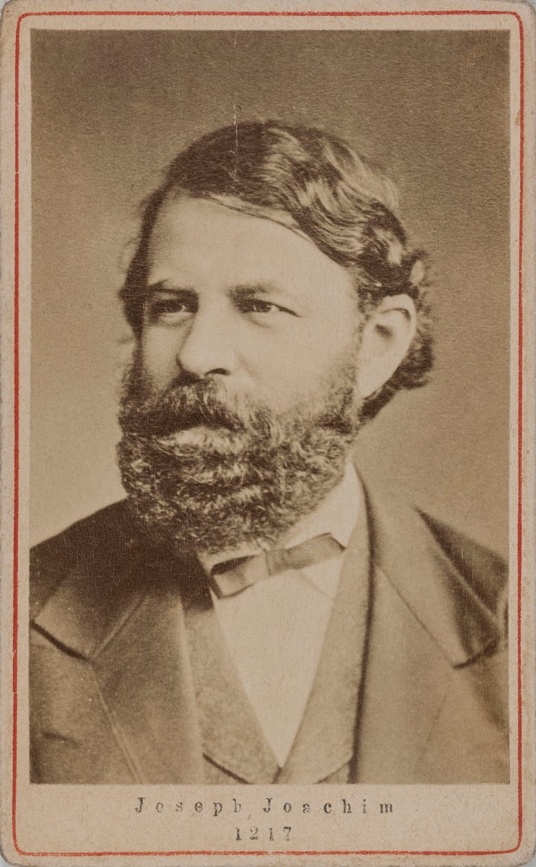 Porträtt av violinisten och kompositören Joseph Joachim 1831-1907, 1870-talet. av Unbekannt