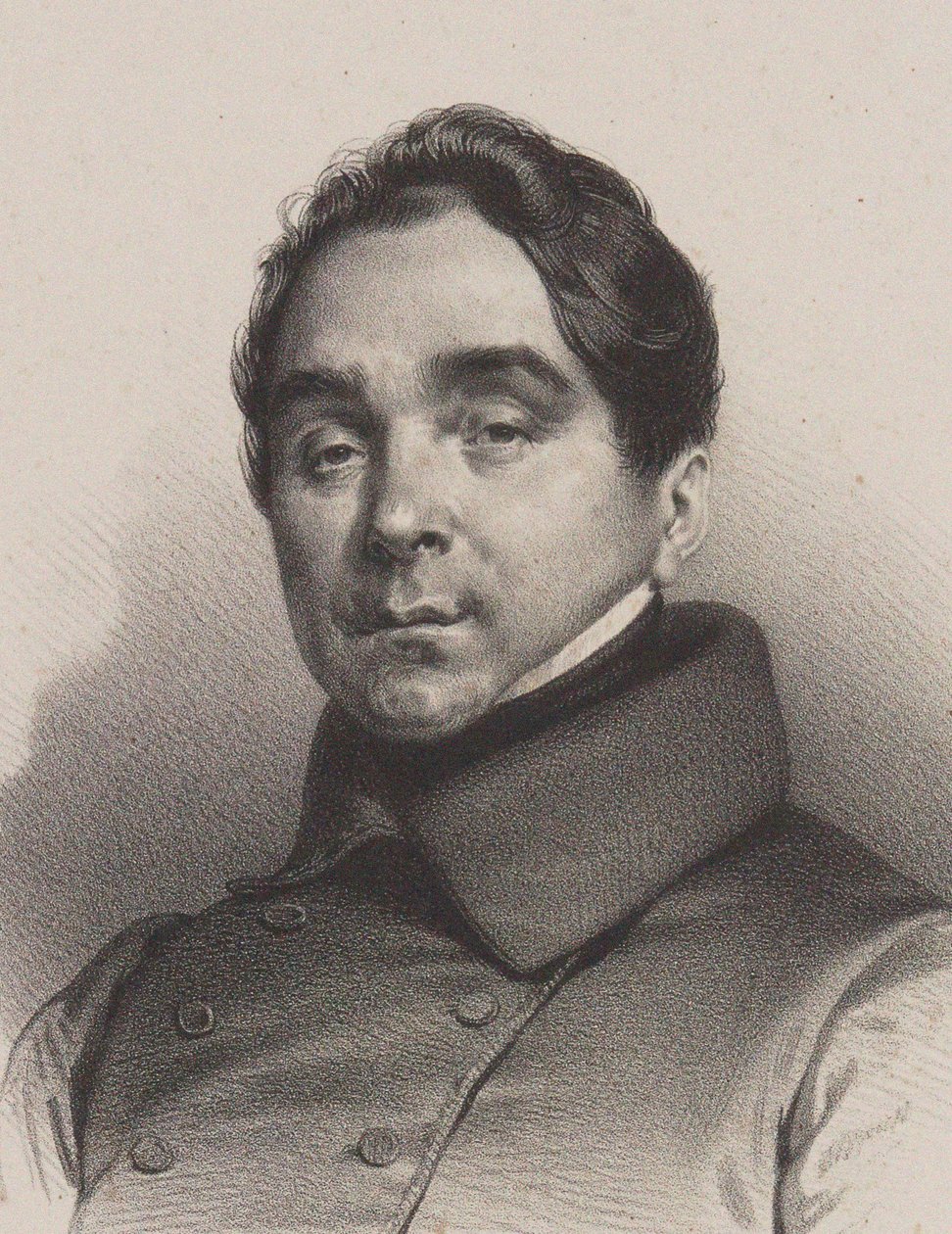 Porträtt av violinisten och kompositören Philippe Musard 1792-1859. av Unbekannt