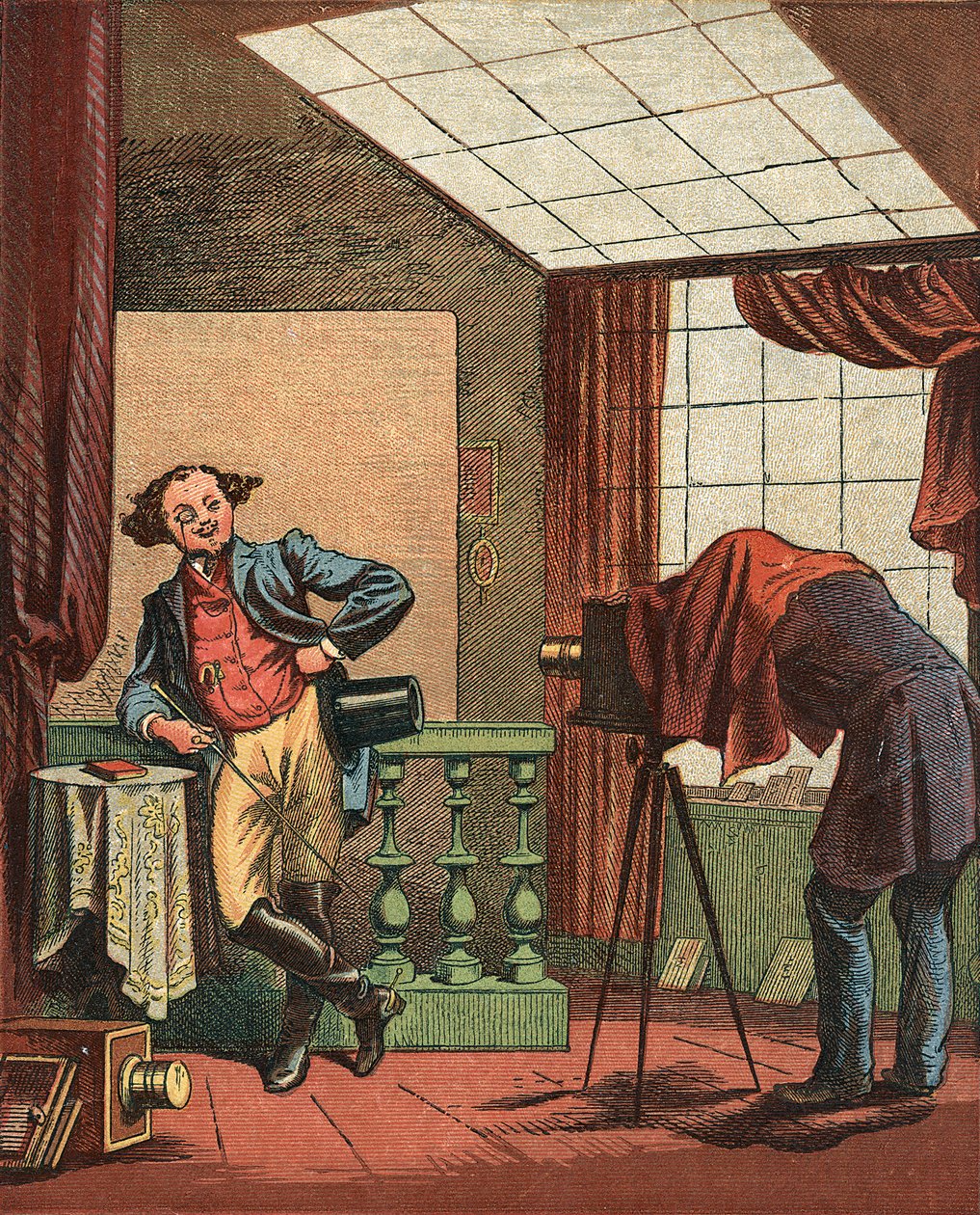 Porträttfotografers studio, 1871 av Unbekannt