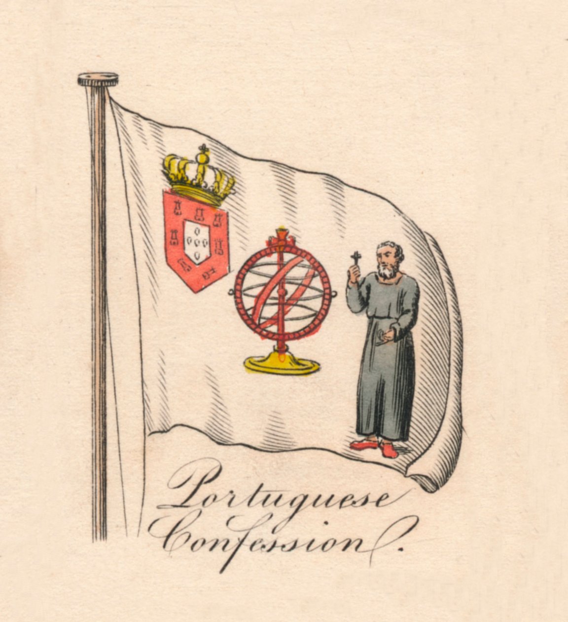Portugisisk bekännelse, 1838 av Unbekannt
