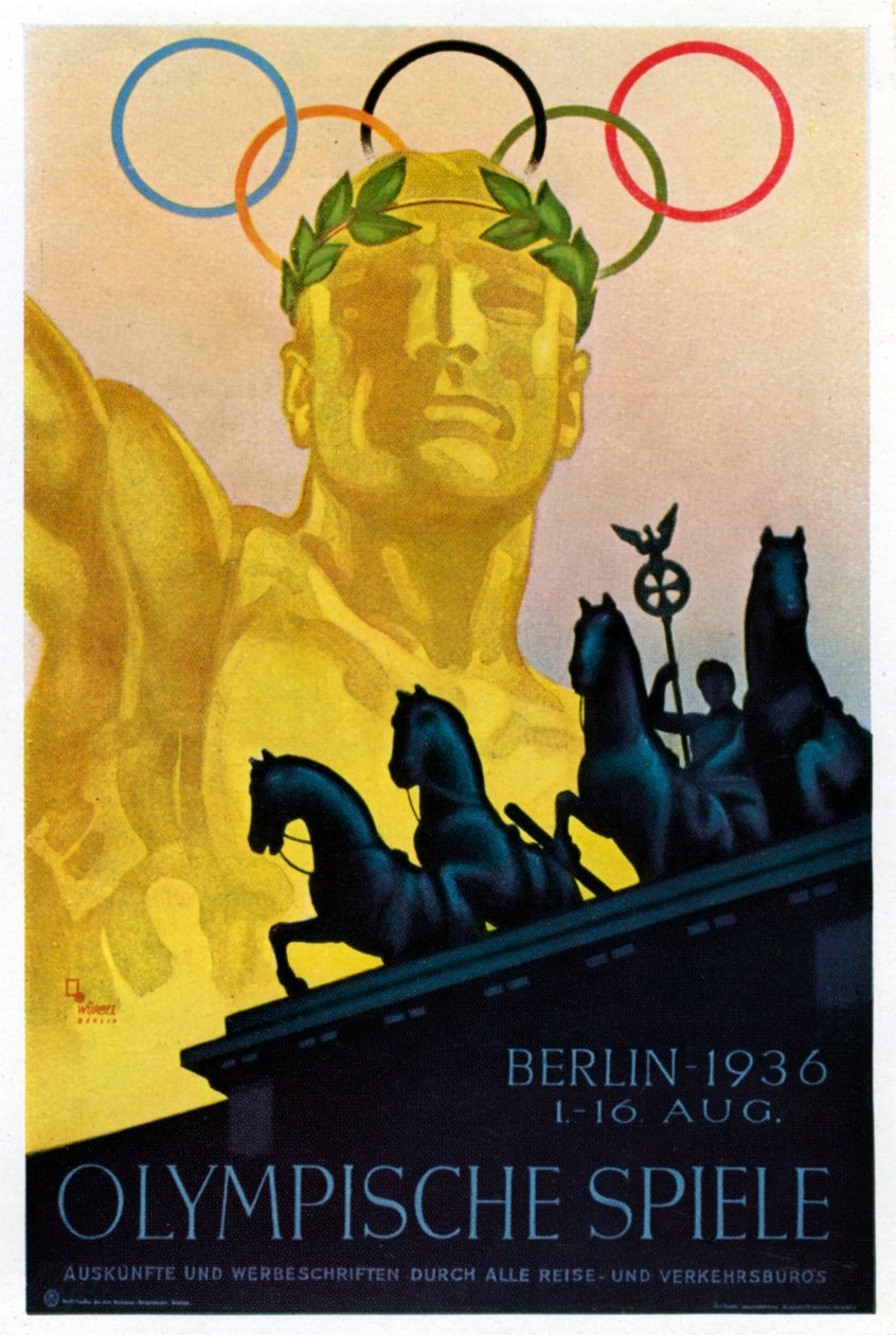 Affisch för de olympiska spelen 1936, Berlin, 1936 av Unbekannt