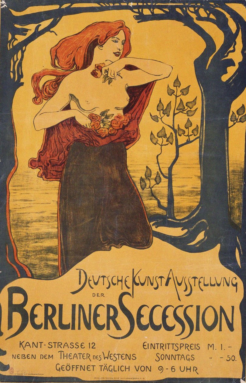 Affisch för Berlin Secession Exhibition, ca. 1900 av Unbekannt
